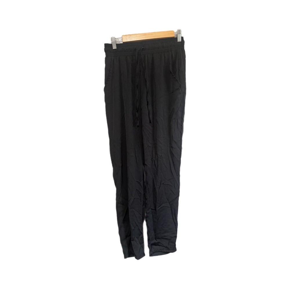 Melloday Jogger Pants Womens Small Black Excellent Elastic Waist Drawstring